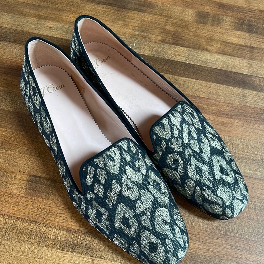 J. Crew animal print loafers. NWOT size 8 - Picture 4 of 10